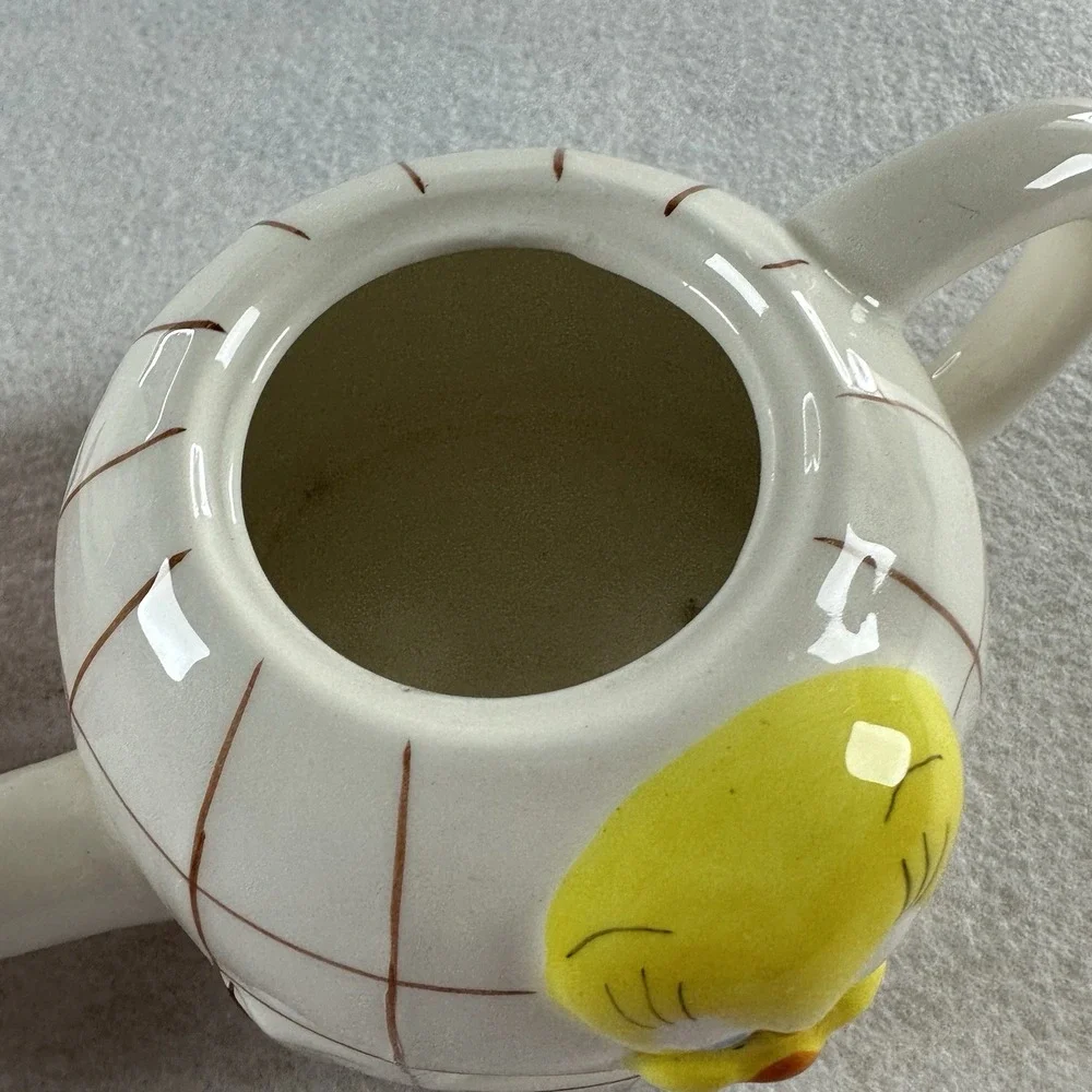 Vintage 1997 Giftco Warner Bros‎ Tweety Bird Ceramic Teapot Lid Looney Tunes